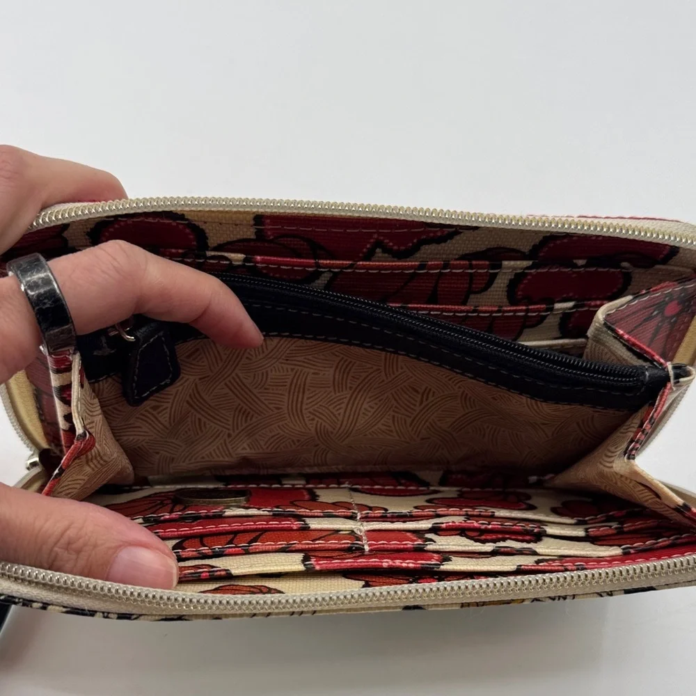 UEC Sakroots full zipper Colorful Bird Print Wallet